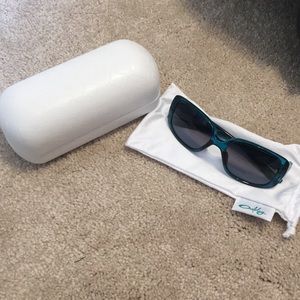 Blue frame womens Oakleys